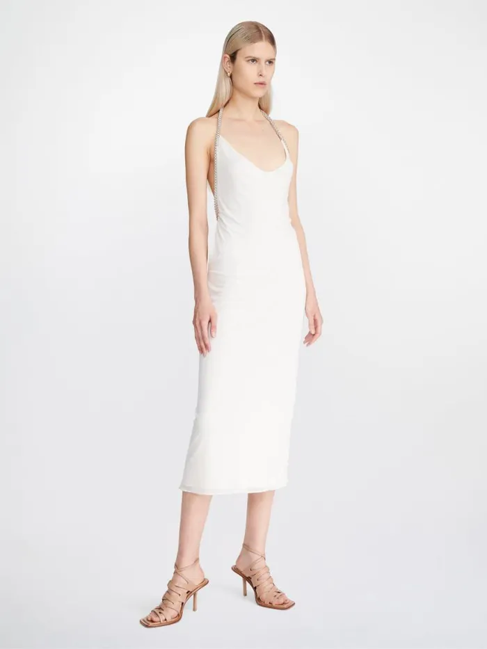 Dion Lee Dresses BARBALL ROPE SLIP HALTER DRESS Ivory 8211 Shop