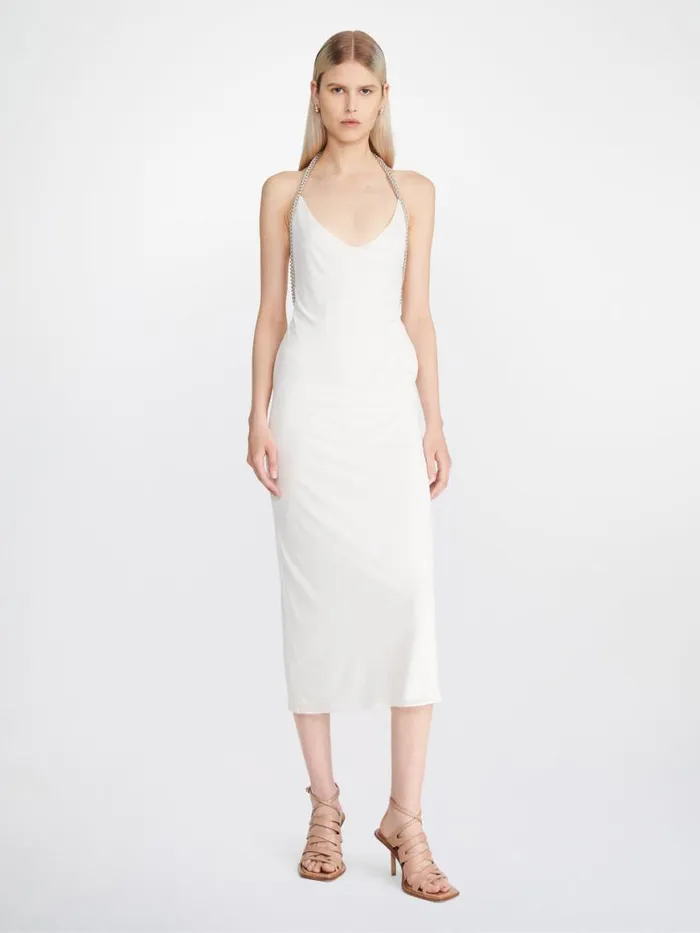 Dion Lee Dresses BARBALL ROPE SLIP HALTER DRESS Ivory 8211 Shop