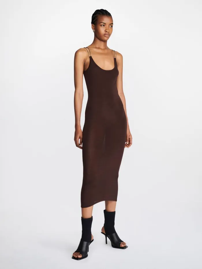 Dion Lee Dresses DOUBLE WIRE SLIP DRESS Umber 8211 Shop