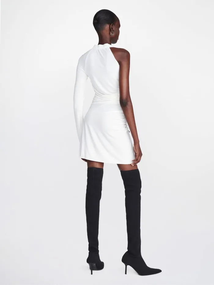 Dion Lee Dresses UTILITY SLEEVE GATHER DRESS Ivory 8211 Shop