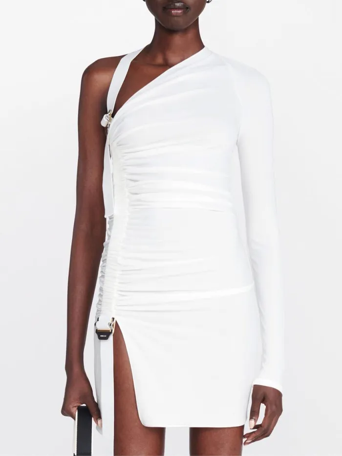 Dion Lee Dresses UTILITY SLEEVE GATHER DRESS Ivory 8211 Shop