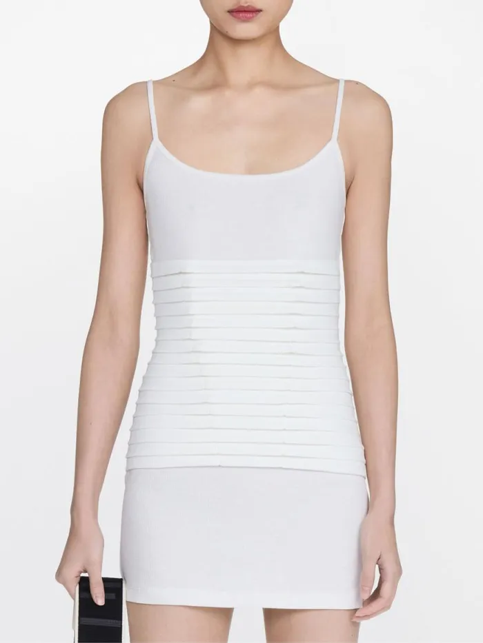 Dion Lee Dresses VENTRAL BONED RIB DRESS Ivory 8211 Shop