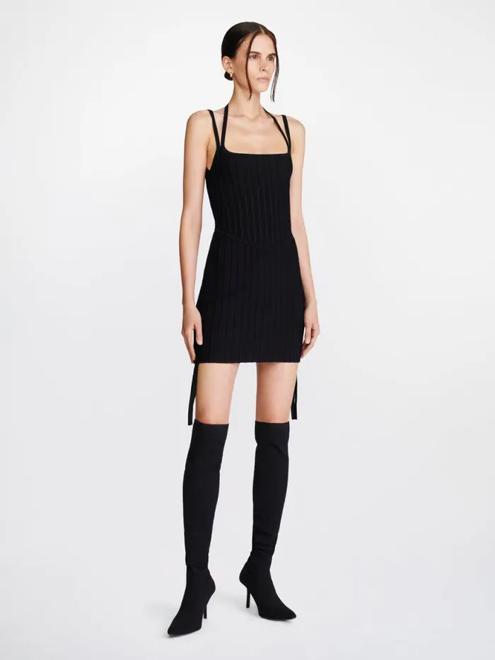 Dion Lee Dresses VENTRAL COMPACT CORSET MINI DRESS Black 8211 Shop