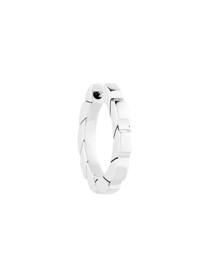 Dion Lee Jewellery FASTENER LARGE HOOP EARRING Silver 8211 Accessories