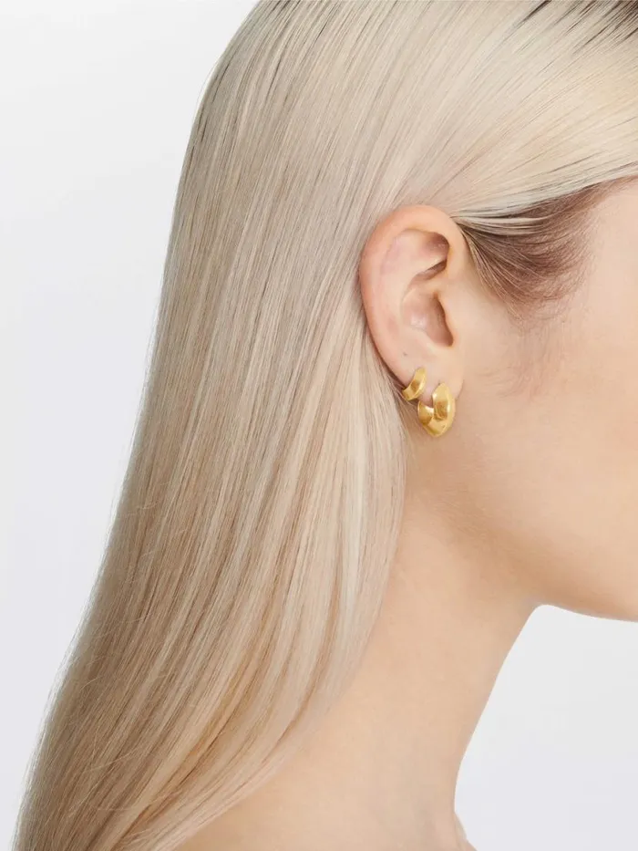 Dion Lee Jewellery TRIANGLE SMALL PROFILE HOOP EARRING SINGLE Gold 8211 Accessories
