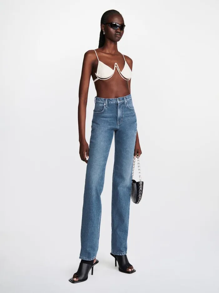 Dion Lee Pants HIGH STRAIGHT LEG JEAN American Blue 8211 Shop