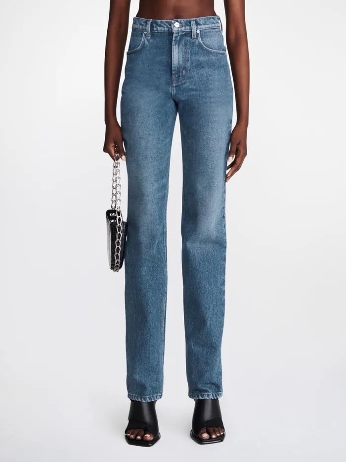 Dion Lee Pants HIGH STRAIGHT LEG JEAN American Blue 8211 Shop