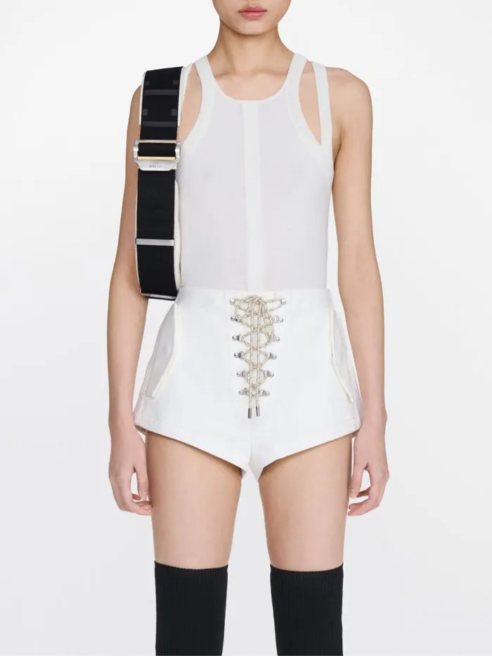 Dion Lee Pants HIKING PARACHUTE SHORT Ivory 8211 Shop