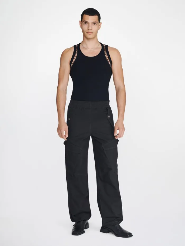 Dion Lee Pants SNAP CARGO PANTS Black 8211 UnisexShop