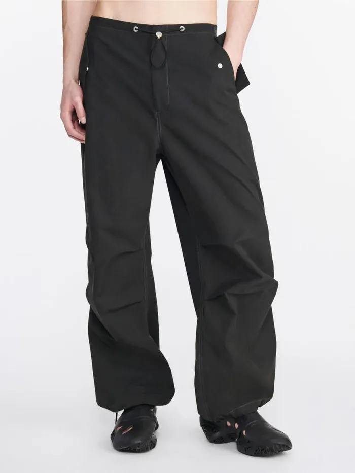 Dion Lee Pants TOGGLE PARACHUTE PANTS Black 8211 UnisexShop