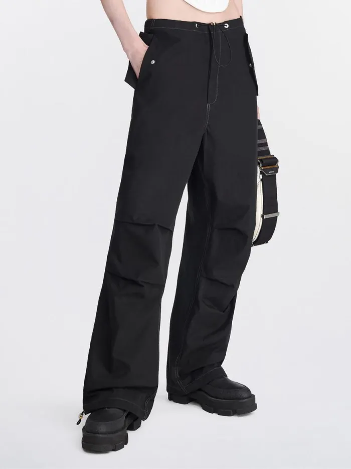 Dion Lee Pants TOGGLE PARACHUTE PANTS Black 8211 UnisexShop