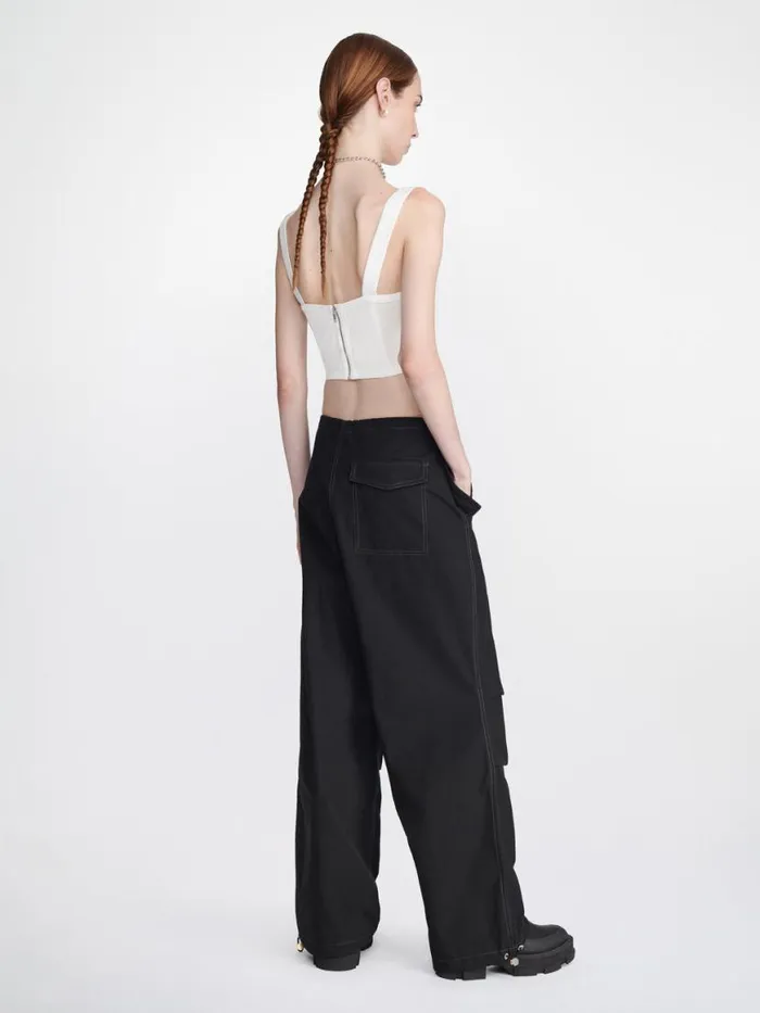 Dion Lee Pants TOGGLE PARACHUTE PANTS Black 8211 UnisexShop