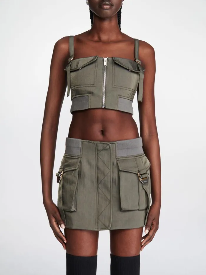 Dion Lee Skirts AVIATOR POCKET SKIRT Mercury 8211 Shop