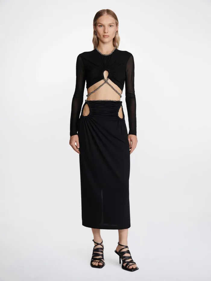 Dion Lee Skirts BARBALL ROPE SKIRT Black 8211 Shop