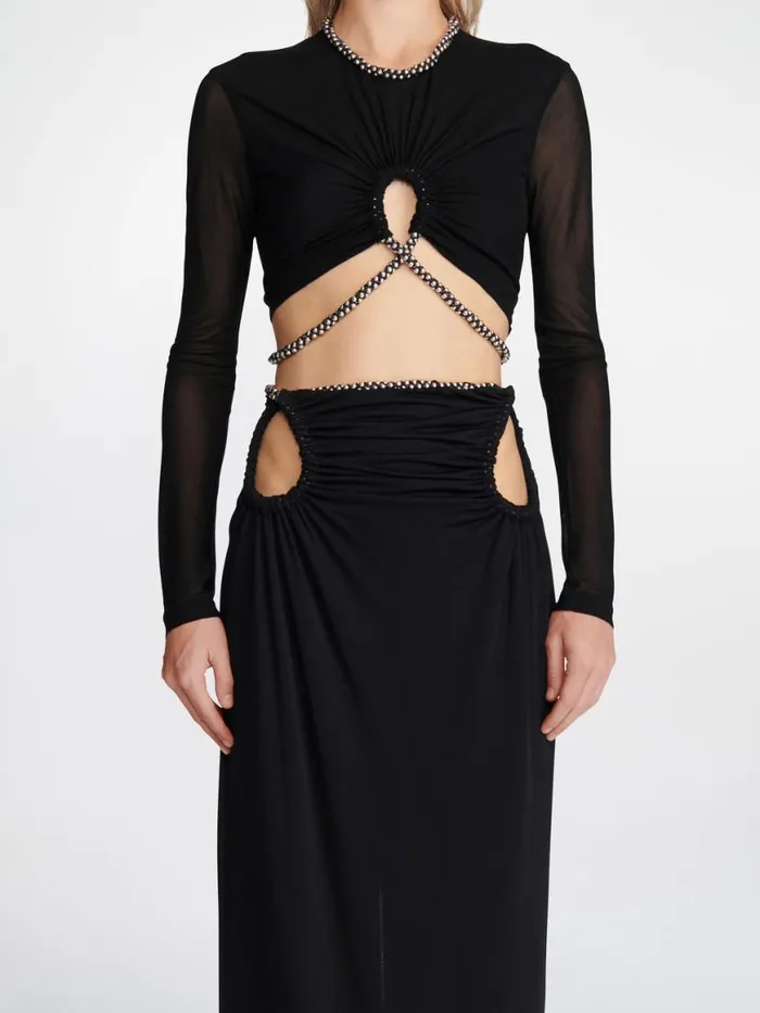 Dion Lee Skirts BARBALL ROPE SKIRT Black 8211 Shop