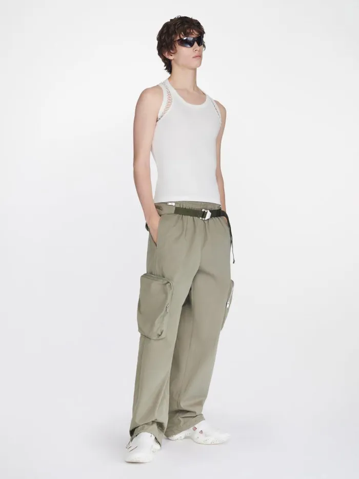 Dion Lee Tops PICOT LACE TANK TOP Ivory 8211 UnisexShop