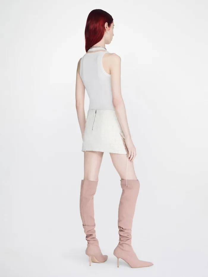 Dion Lee Tops PICOT LACE TANK TOP Ivory 8211 UnisexShop