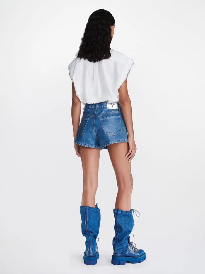 Dion Lee Tops RIVETED SLEEVELESS SHIRT Ivory 8211 Shop