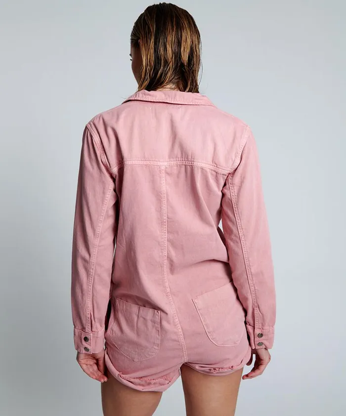 DIRTY PINK PROPHECY JUMPSUIT Women One Teaspoon Denim Jumpsuits DIRTY PINK PROPHECY JUMPSUIT Women One Teaspoon Denim Jumpsuits