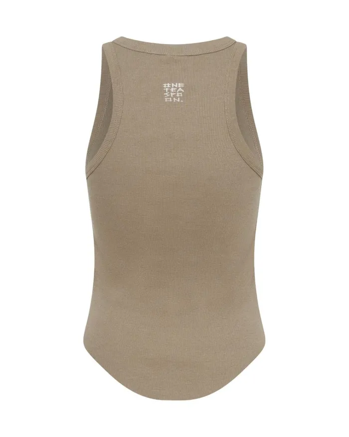 DISTRESSED RAMONE RIB TANK Women One Teaspoon Tops DISTRESSED RAMONE RIB TANK Women One Teaspoon Tops