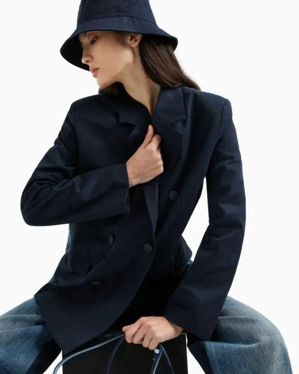 Double Breasted Jackets Blue Women Armani Jackets Double Breasted Jackets Blue Women Armani Jackets