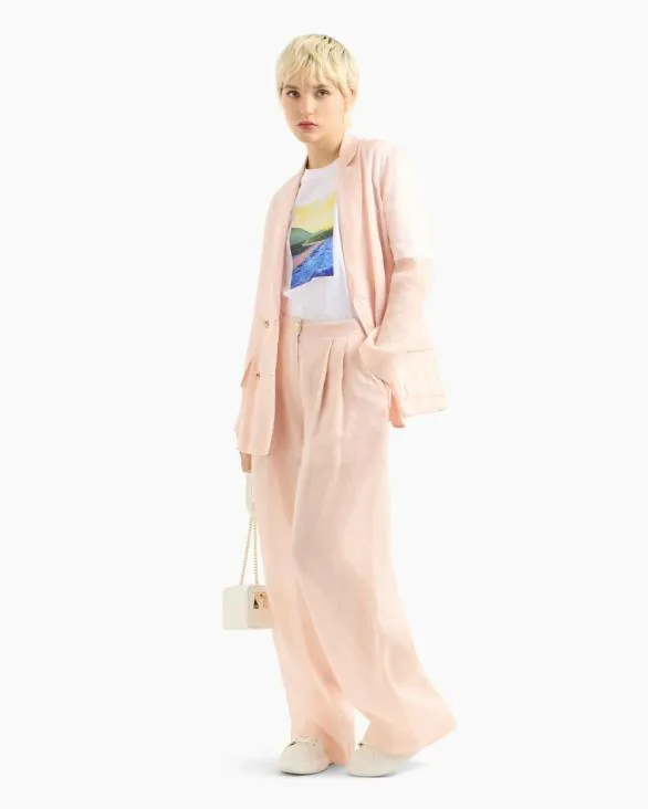 Double Breasted Jackets Pink Women Armani Jackets Double Breasted Jackets Pink Women Armani Jackets