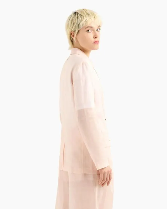 Double Breasted Jackets Pink Women Armani Jackets Double Breasted Jackets Pink Women Armani Jackets