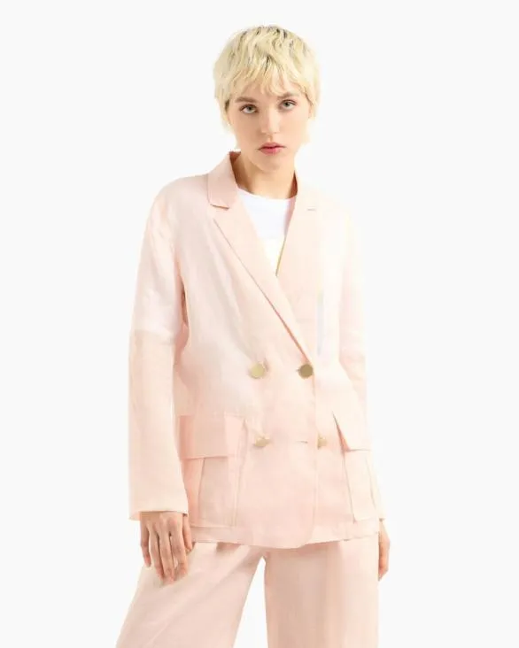 Double Breasted Jackets Pink Women Armani Jackets Double Breasted Jackets Pink Women Armani Jackets