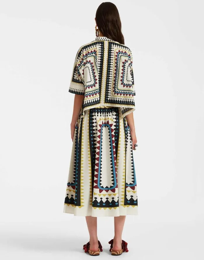 Drawstring Skirt Doric Place Cream Women La Double J Skirts Drawstring Skirt Doric Place Cream Women La Double J Skirts