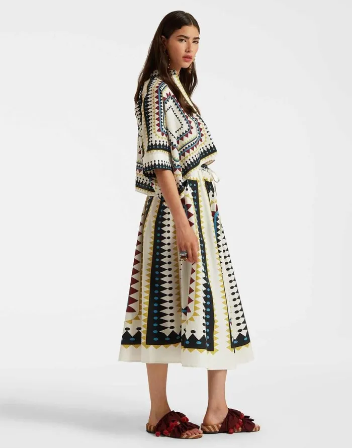 Drawstring Skirt Doric Place Cream Women La Double J Skirts Drawstring Skirt Doric Place Cream Women La Double J Skirts