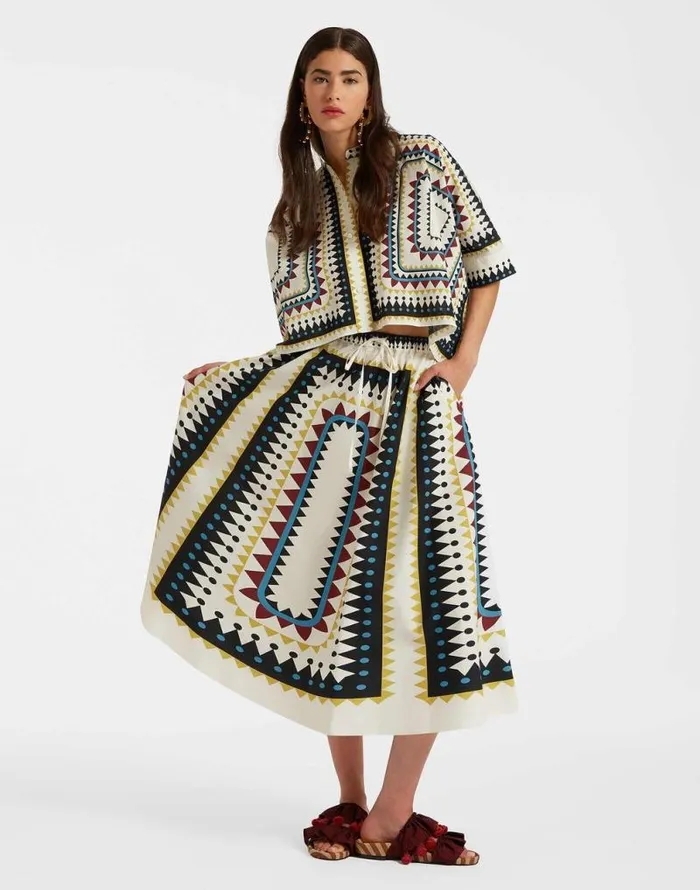 Drawstring Skirt Doric Place Cream Women La Double J Skirts Drawstring Skirt Doric Place Cream Women La Double J Skirts