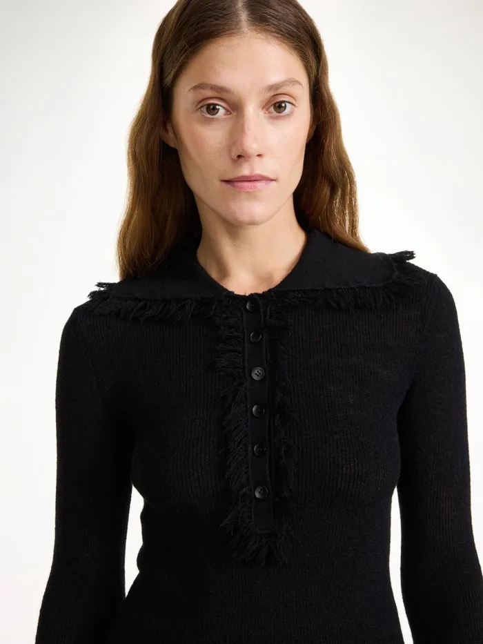 Dreele WoolBlend Sweater Black Women By Malene Birger Knitwear