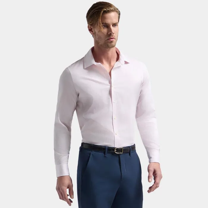 Dress Shirts Men GFORE SPREAD COLLAR STRIPED STRECH DRESS SHIRT Blush Dress Shirts Men GFORE SPREAD COLLAR STRIPED STRECH DRESS SHIRT Blush