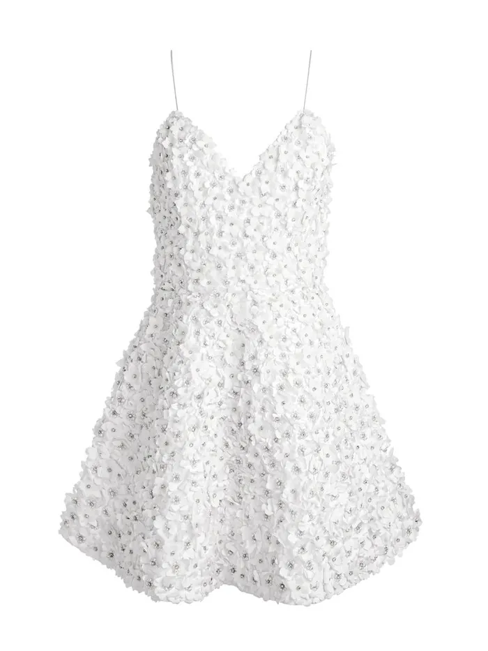 Dresses Women Alice Olivia DOMENICA EMBELLISHED MINI GOWN Off White