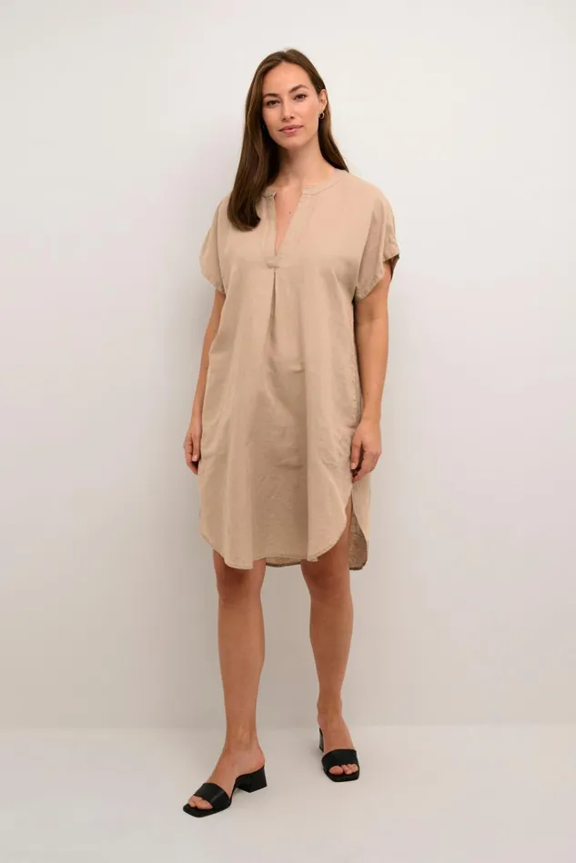 Dresses Women CULTURE CUazemina Linen Dress Dune