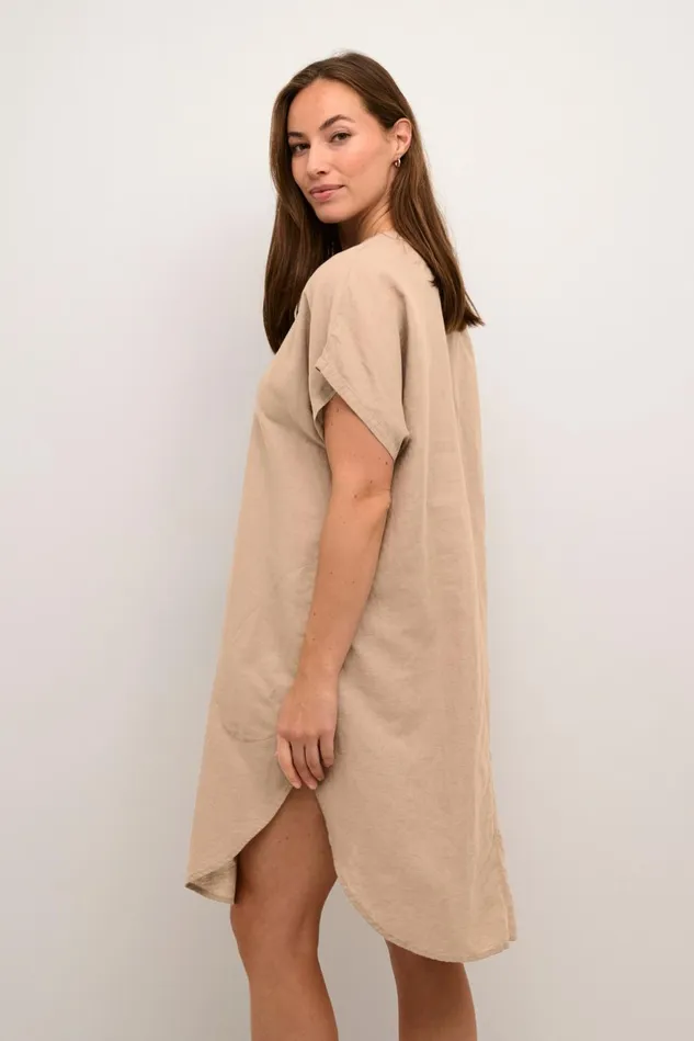 Dresses Women CULTURE CUazemina Linen Dress Dune