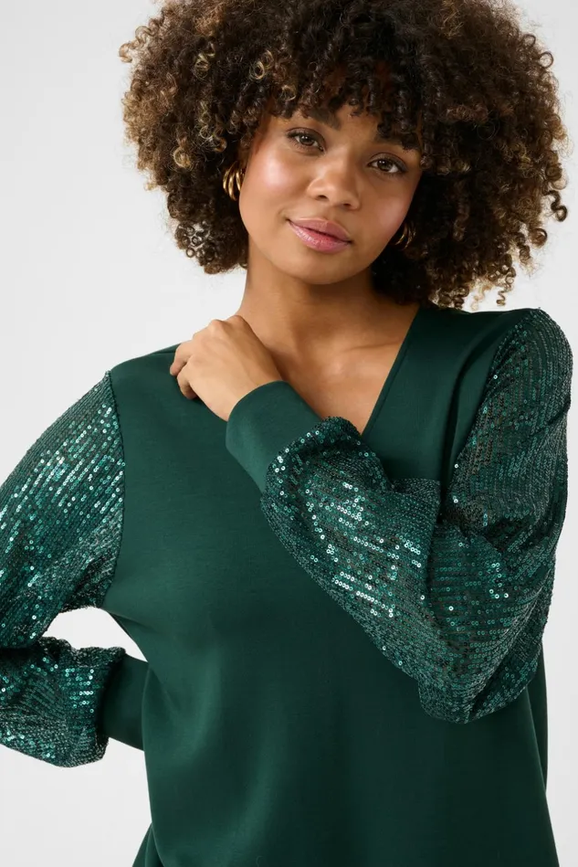 Dresses Women CULTURE CUchabrina Sequin Dress Botanical Garden