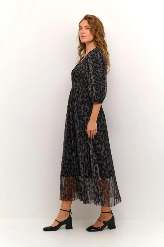 Dresses Women CULTURE CUchancy Dress Grey Leopard