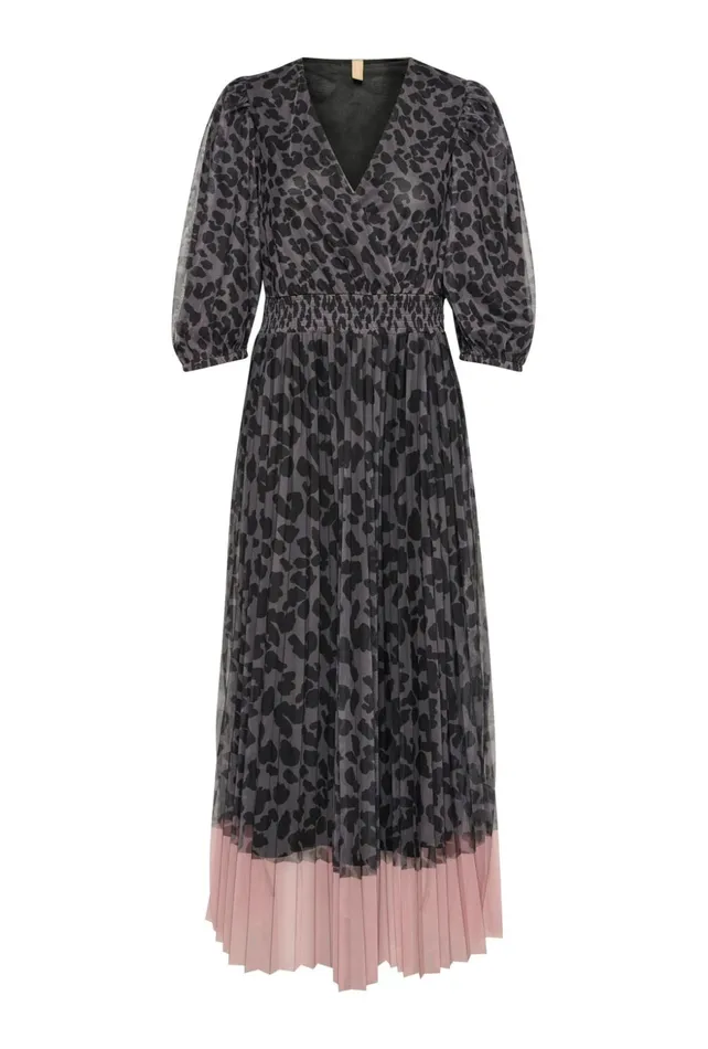 Dresses Women CULTURE CUchancy Dress Grey Leopardpink