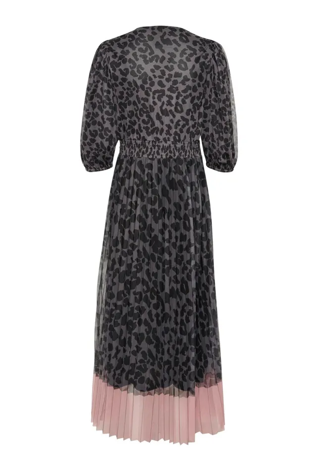 Dresses Women CULTURE CUchancy Dress Grey Leopardpink