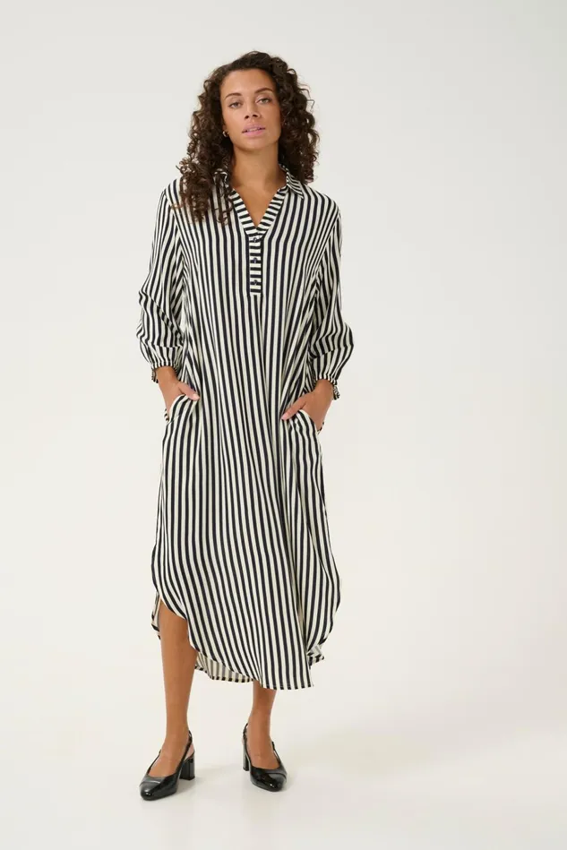 Dresses Women CULTURE CUdenia Dress Salutewhite Stripe