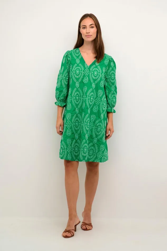 Dresses Women CULTURE CUtia Dress With Embroidery Holly Green