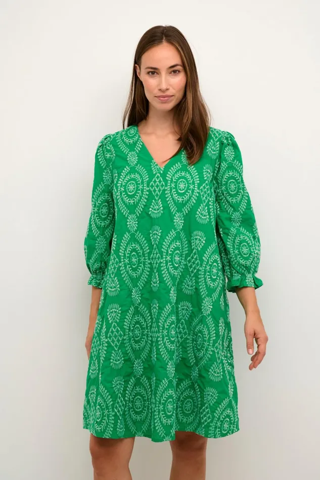 Dresses Women CULTURE CUtia Dress With Embroidery Holly Green