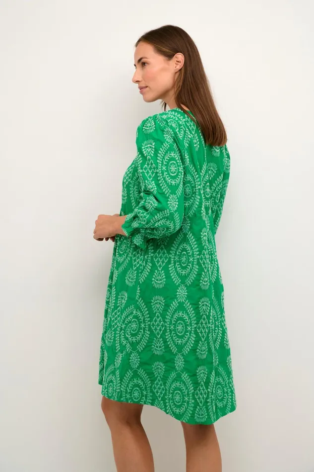 Dresses Women CULTURE CUtia Dress With Embroidery Holly Green