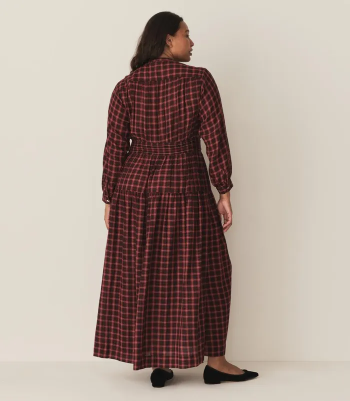 Dresses Women DEN Annika Dress Rouge Countryside Plaid Dresses Women DEN Annika Dress Rouge Countryside Plaid