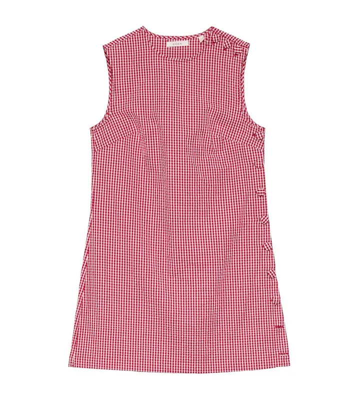 Dresses Women DEN Coralie Dress Rouge La Maddalena Gingham Dresses Women DEN Coralie Dress Rouge La Maddalena Gingham