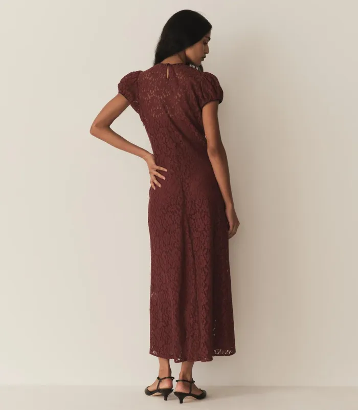 Dresses Women DEN Katarina Dress Black Cherry Dresses Women DEN Katarina Dress Black Cherry
