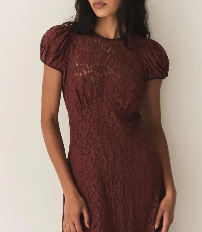 Dresses Women DEN Katarina Dress Black Cherry Dresses Women DEN Katarina Dress Black Cherry