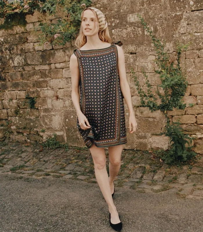 Dresses Women DEN Malia Dress Montmartre Foulard Dresses Women DEN Malia Dress Montmartre Foulard