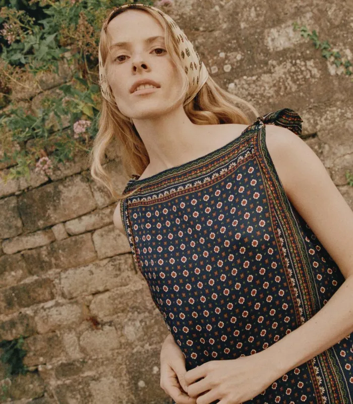 Dresses Women DEN Malia Dress Montmartre Foulard Dresses Women DEN Malia Dress Montmartre Foulard